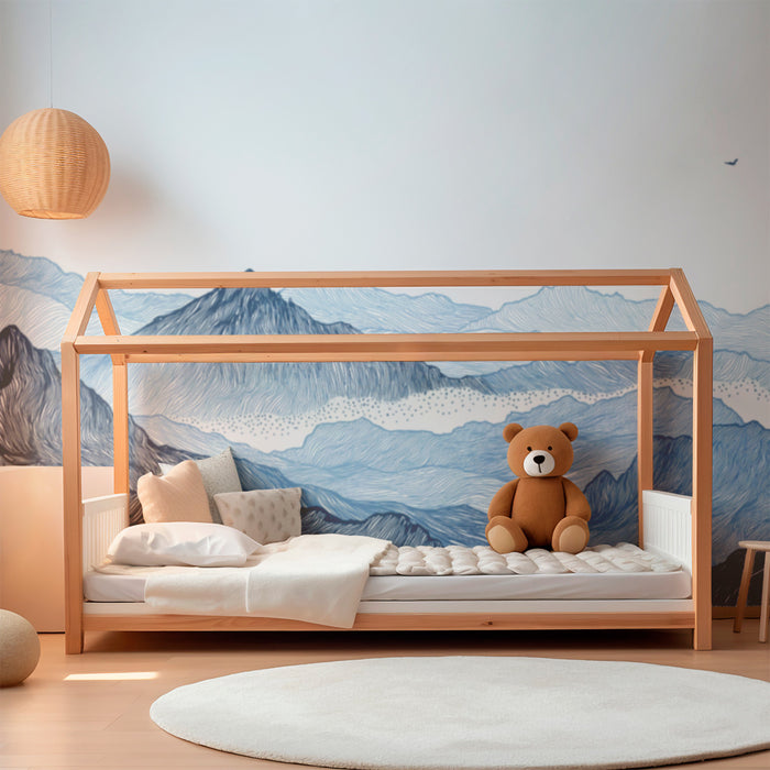 Papier peint chambre enfant | Paysages majestueux des montagnes