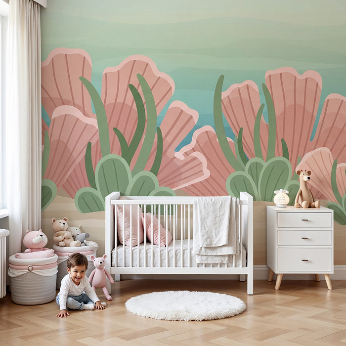 Barntapet | Fridsam undervattensstrand med koraller