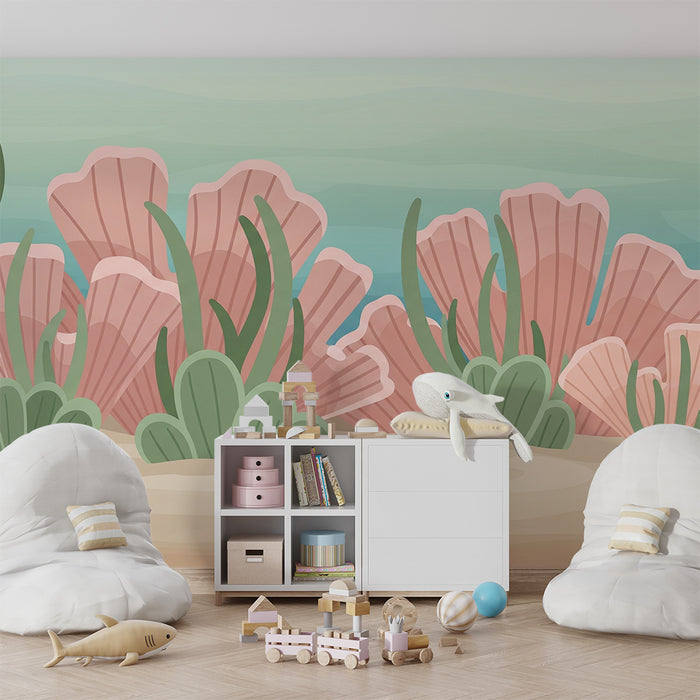 Barntapet | Fridsam undervattensstrand med koraller