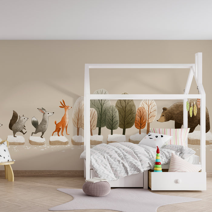 Barntapet | Djurpromenad i skogen