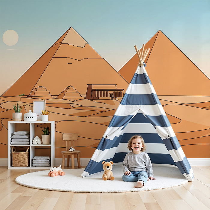 Barnrumstapet | Pyramider i öknen