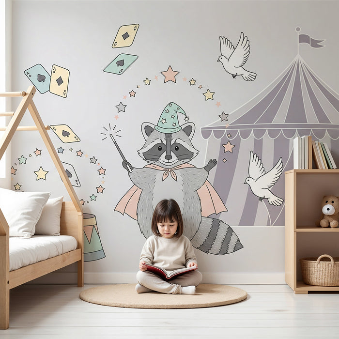 Papel de parede criança | Rato mágico sob a tenda