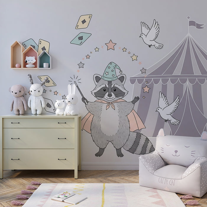 Papel de parede criança | Rato mágico sob a tenda