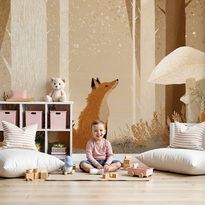 Barntapet | Nyfiken räv i skogen