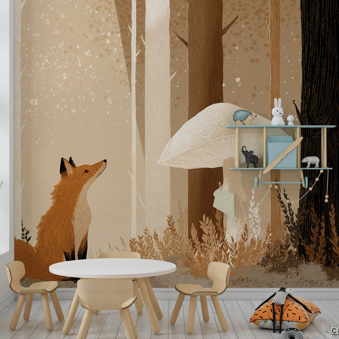 Barntapet | Nyfiken räv i skogen