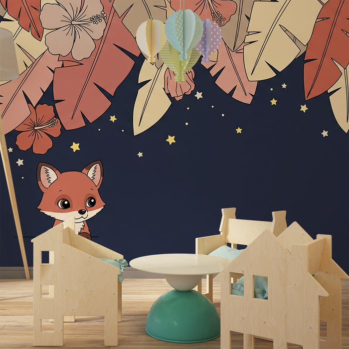 Barntapet | Nyfiken räv under stjärnklar natt