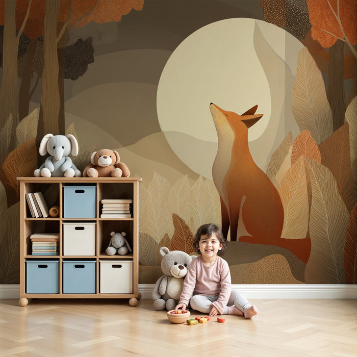 Tapet za detska staia | Lisitsa v avtomnalnoto goriщe