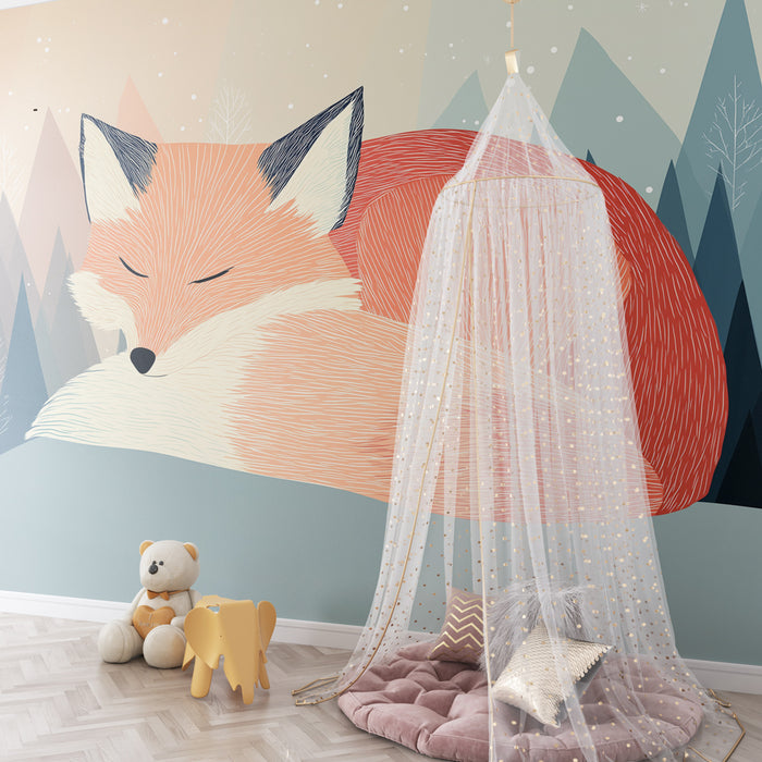 Papel de parede criança | Спяща лисица в гората