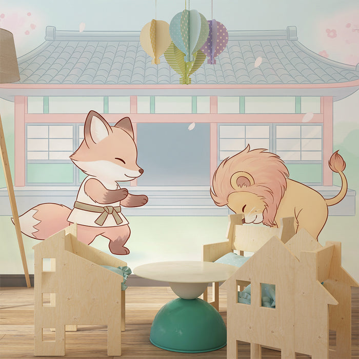 Barntapet | Räv och lejon i harmoni