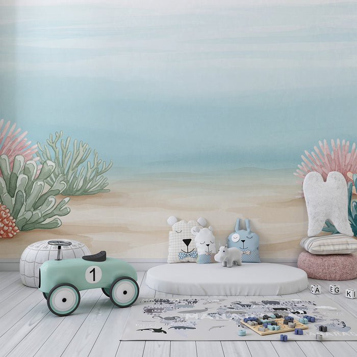 Detská izba tapeta | Farebná ponorka s korálmi