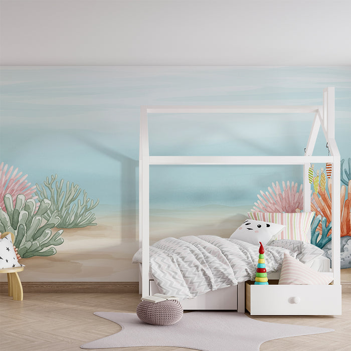 Detská izba tapeta | Farebná ponorka s korálmi