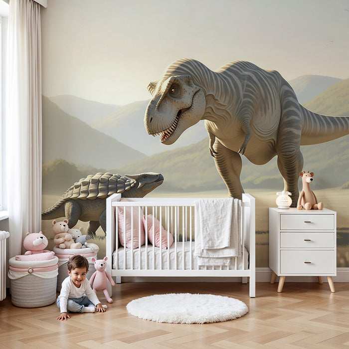 Gyerekszoba tapéta | T-rex 3D