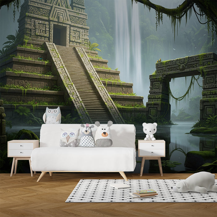 Barnrumstapet | Aztekisk tempel vid vattnet