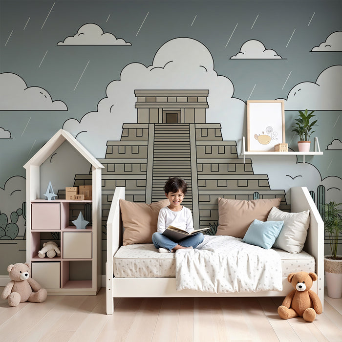 Behang kinderkamer | Oude tempels en woestijnlandschappen
