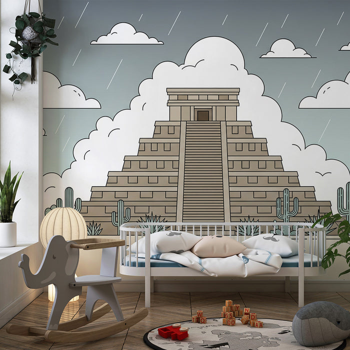 Behang kinderkamer | Oude tempels en woestijnlandschappen