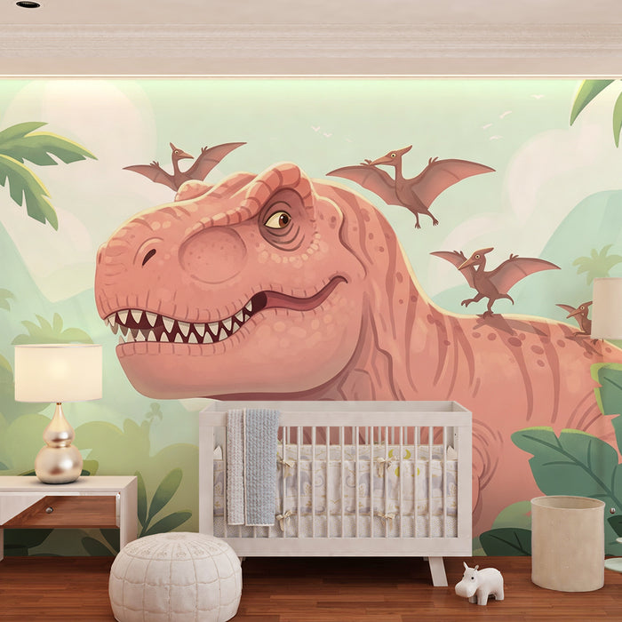 Barntapet | Tyrannosaurus och pterodactyler i en förhistorisk djungel