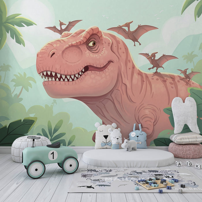 Barntapet | Tyrannosaurus och pterodactyler i en förhistorisk djungel