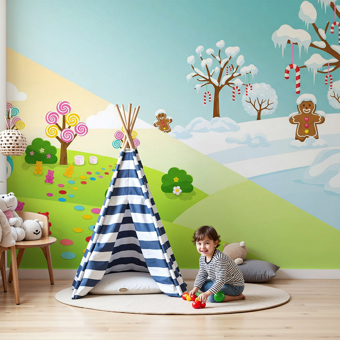 Kids' Room Wallpaper | A Sweet World Between Summer and Winter