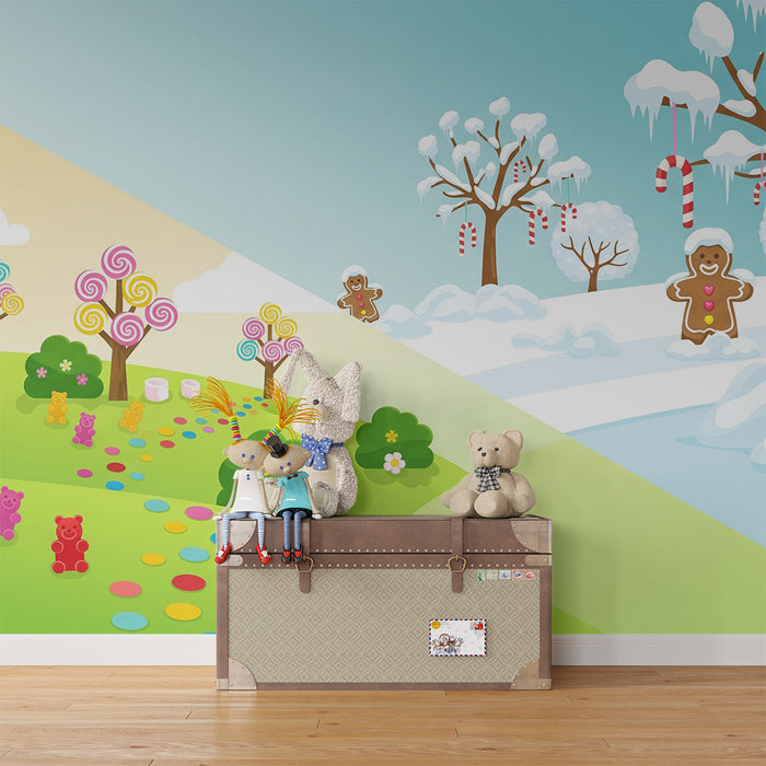 Kids' Room Wallpaper | A Sweet World Between Summer and Winter