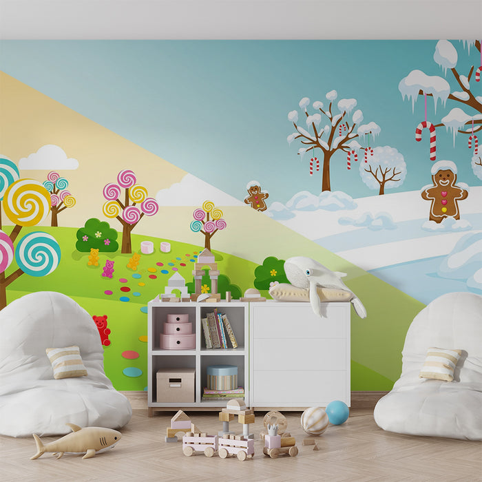 Kids' Room Wallpaper | A Sweet World Between Summer and Winter
