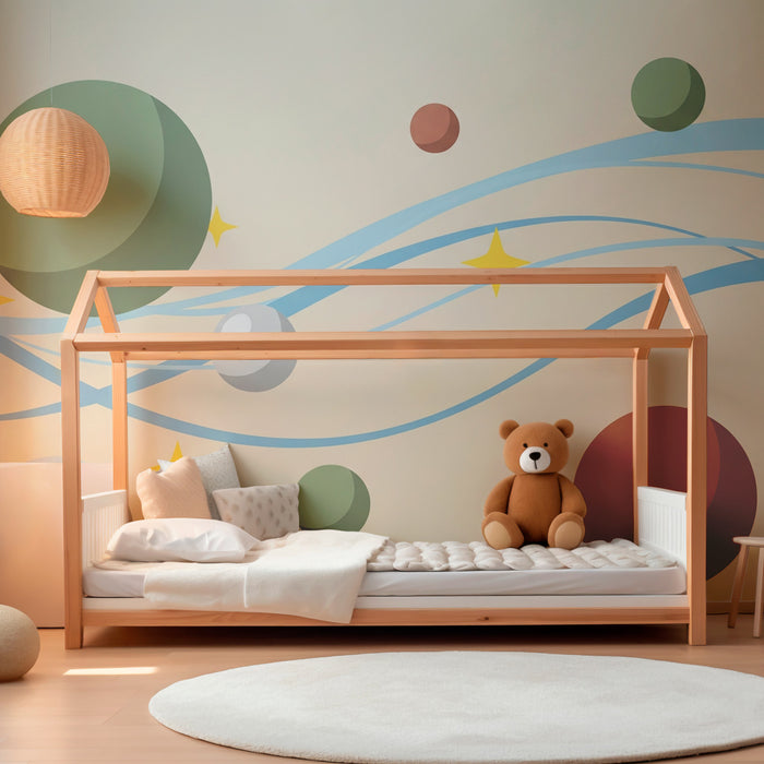 Kinderzimmer Tapete | Bunte und dynamische Welt