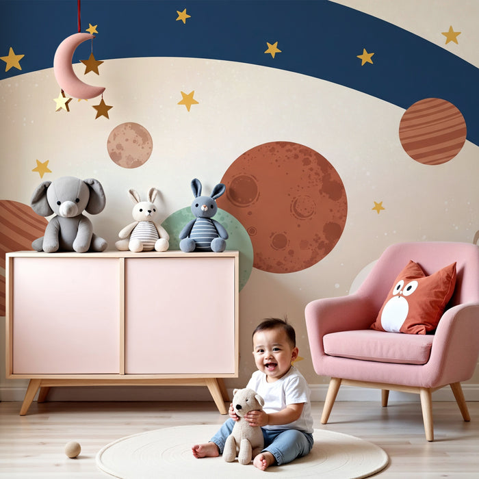 Kinderzimmer Tapete | Reise ins Herz des Universums