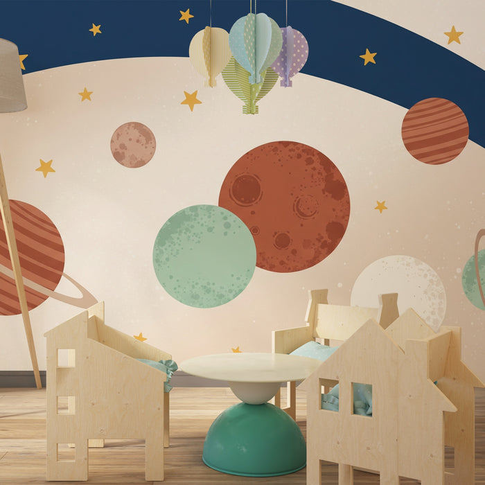 Kinderzimmer Tapete | Reise ins Herz des Universums