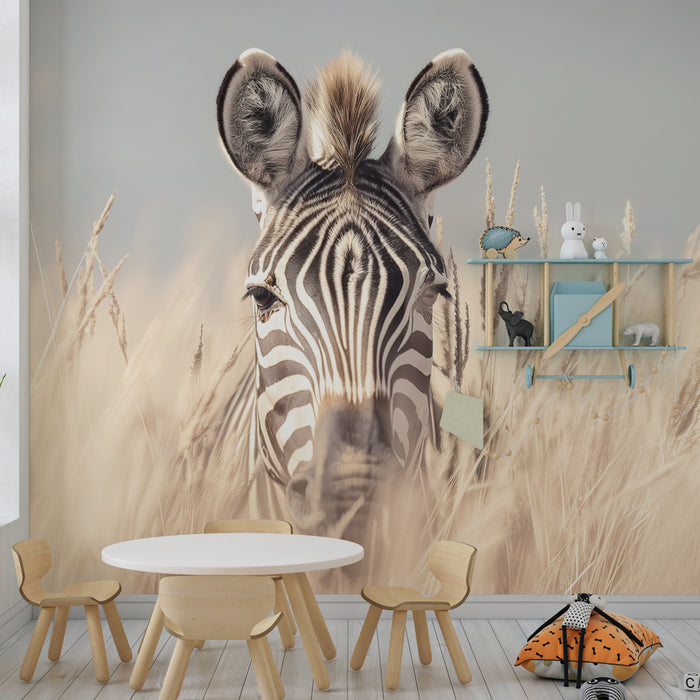 Papel de parede criança | Zebra num cenário de sonho