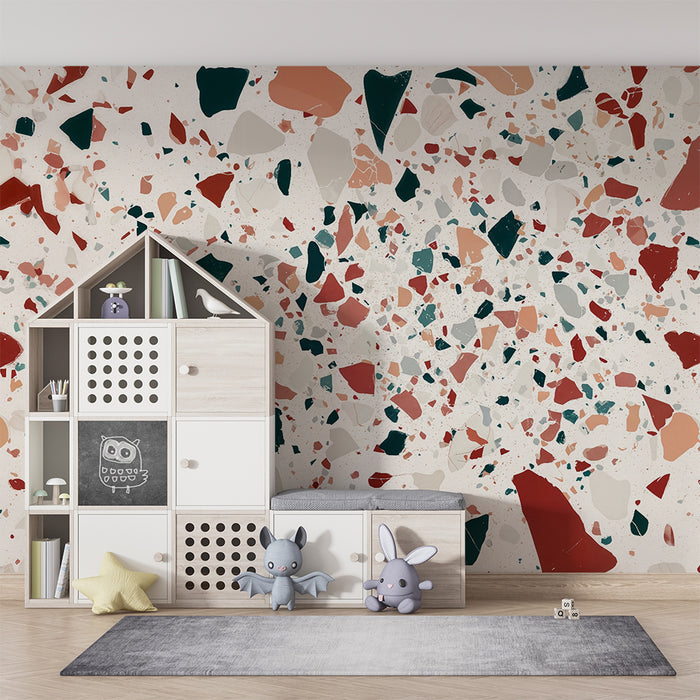 Terrazzo tapet | Moderne og farverigt design
