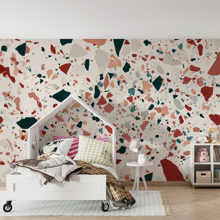 Terrazzo tapet | Moderne og farverigt design