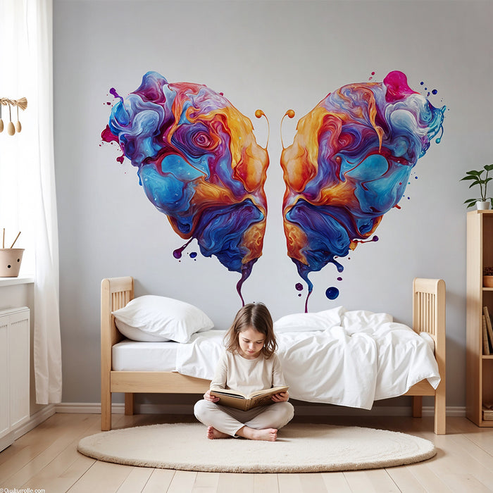 Fugletapet abstrakt | Eksplosion af levende farver