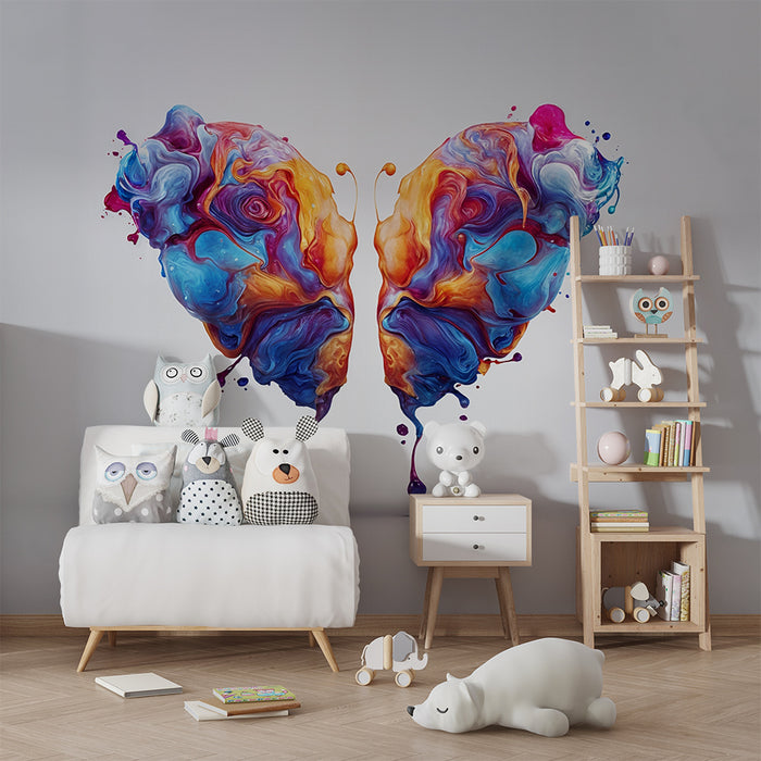 Fugletapet abstrakt | Eksplosion af levende farver