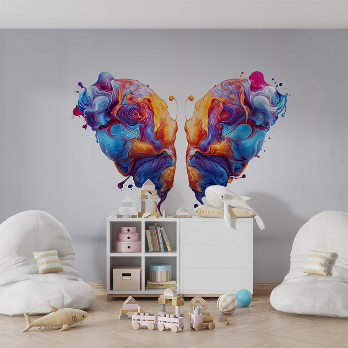 Fugletapet abstrakt | Eksplosion af levende farver