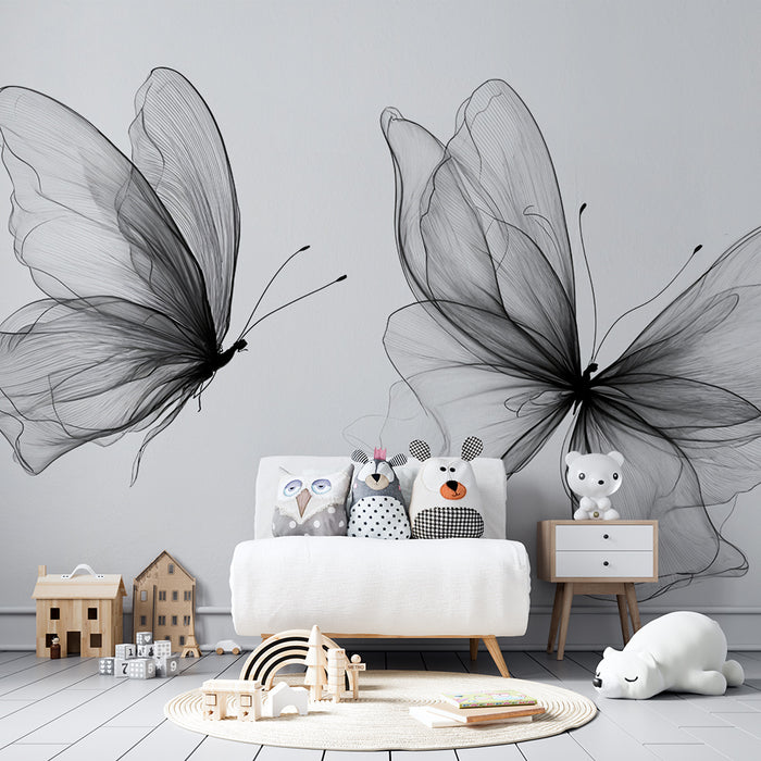 Fjern tapet delikate sommerfugle | Luftigt og elegant design