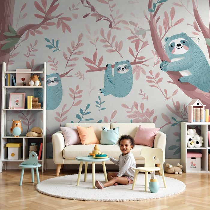 Tapeta lenivci | Jemnost a fantazie pro děti