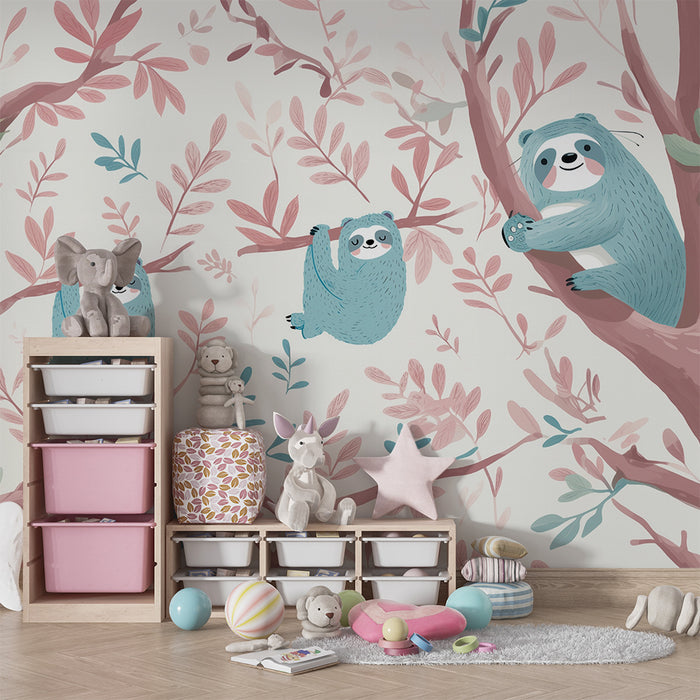 Tapeta lenivci | Jemnost a fantazie pro děti