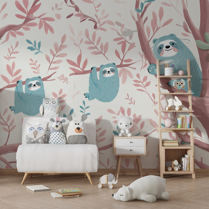 Tapeta lenivci | Jemnost a fantazie pro děti