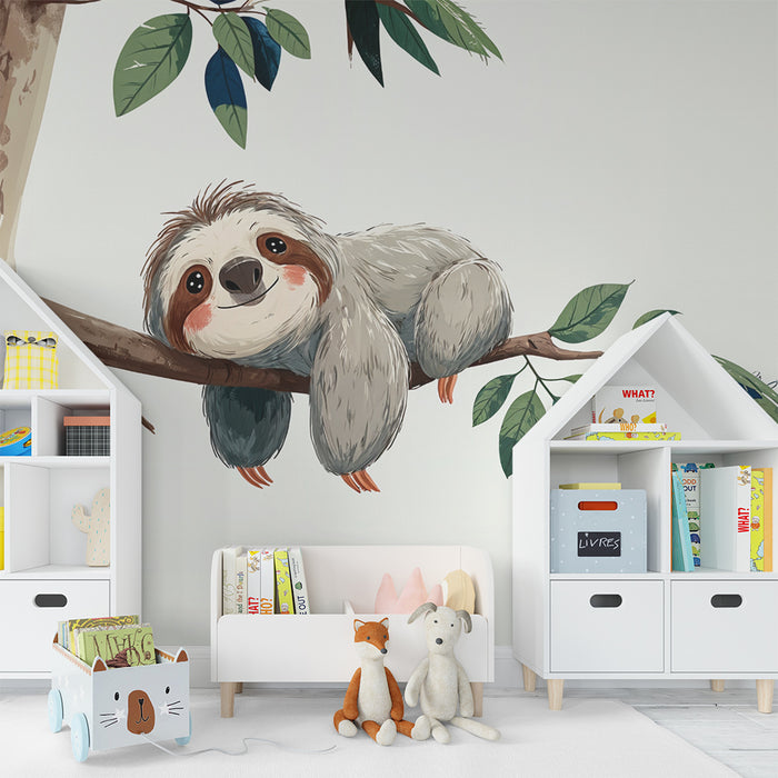 Tapet lat | Illustrasjon av en lat på treet