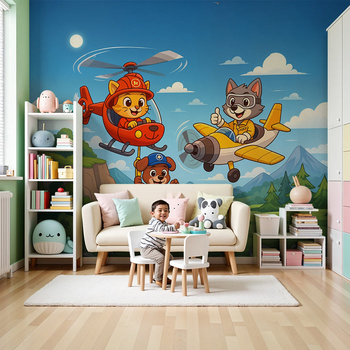 Paberi tapeet õhuseiklused | Lendavad loomad ja võluvad maastikud