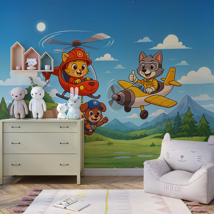 Paberi tapeet õhuseiklused | Lendavad loomad ja võluvad maastikud