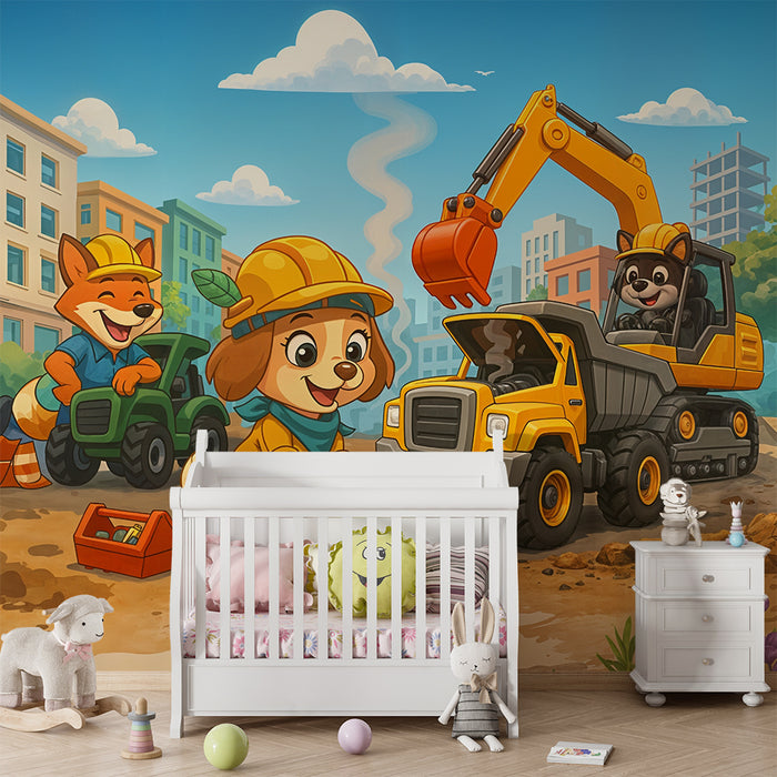 Barntapet animované stavenisko | Stavebné dobrodružstvá pre deti