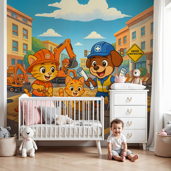 Tapet za zabaven gradilišten | Životni pri izgradnja