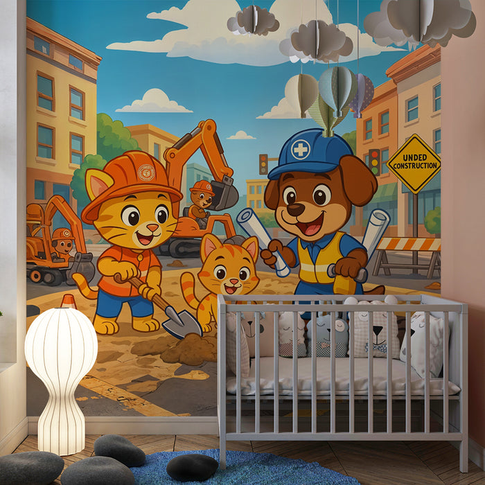 Tapet za zabaven gradilišten | Životni pri izgradnja