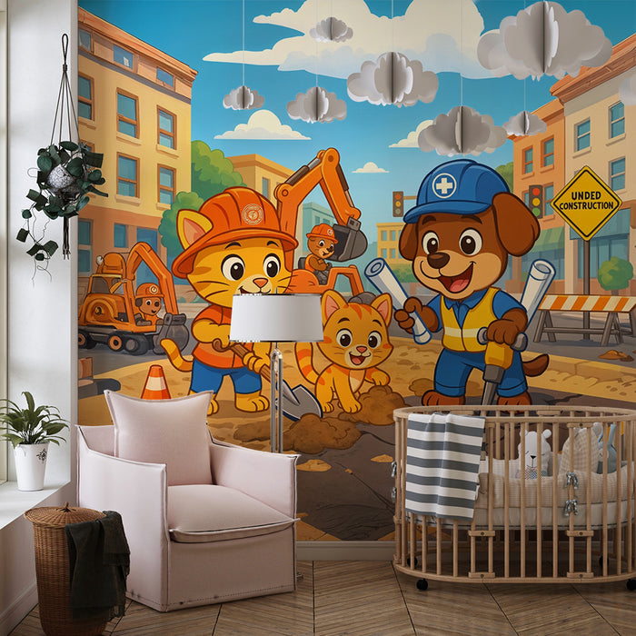 Tapet za zabaven gradilišten | Životni pri izgradnja