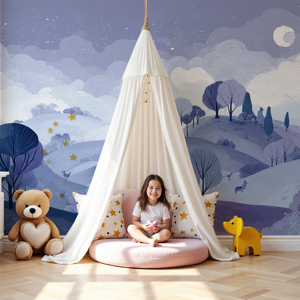 Papel de parede paisagem noturna | Floresta oníricaI18n Error: Missing  interpolation value \, image size:1000x1000