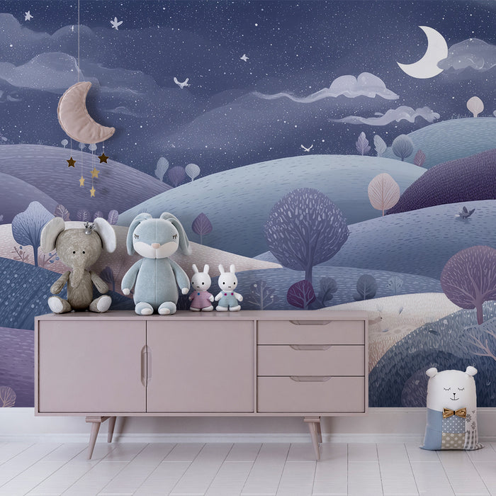 Tapet nattlandsby | Drømmehauger og trær