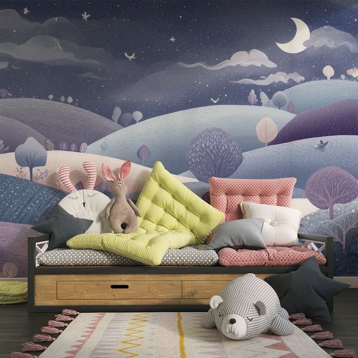 Tapet nattlandsby | Drømmehauger og trær