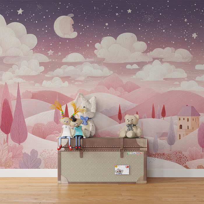 Paisaje de cuentos de hadas | Paisaje nocturno mágico