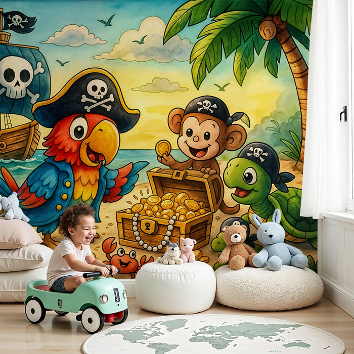 Tapet piratdyr | Eventyrlystne for barn