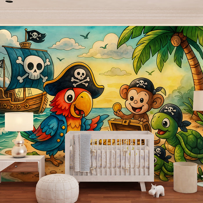 Tapet piratdyr | Eventyrlystne for barn